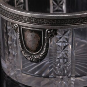 A Faberge silver and crystal candy bowl — image 7