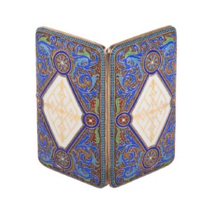 Russian silver-gilt enamel cigarette case — image 2