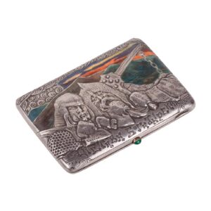 Russian silver cigarette case — image 1