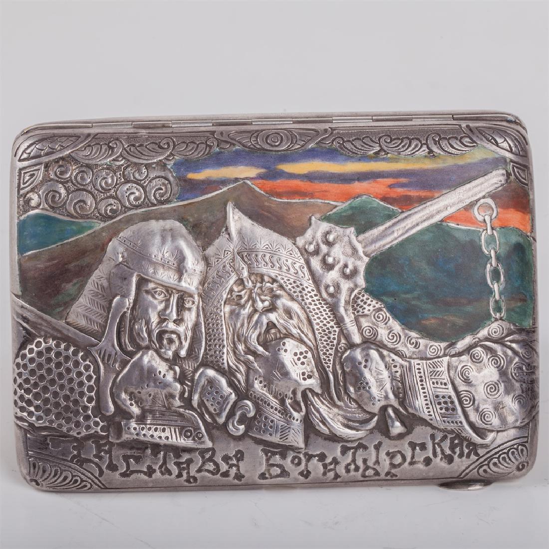 Russian silver cigarette case — image 4