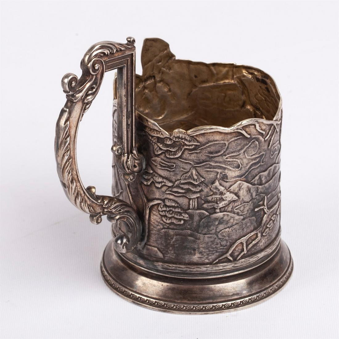 A Russian "Bogatir Zastava" glass holder — image 3