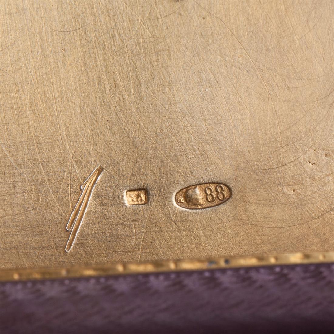 Russian silver-gilt cigarette case — image 4