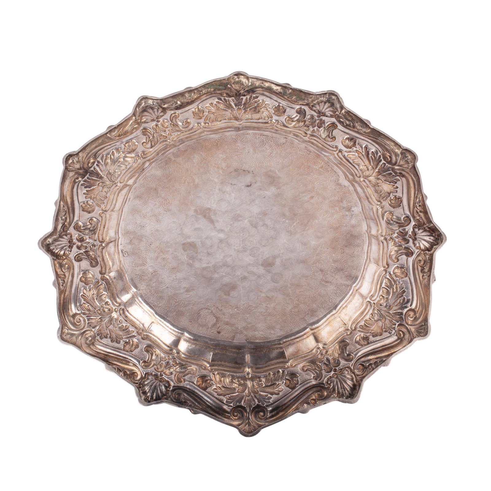A massive Russian silver-gilt presentation dish — image 3