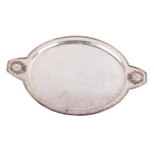 A massive Russian silver tray. Lorie — image 1