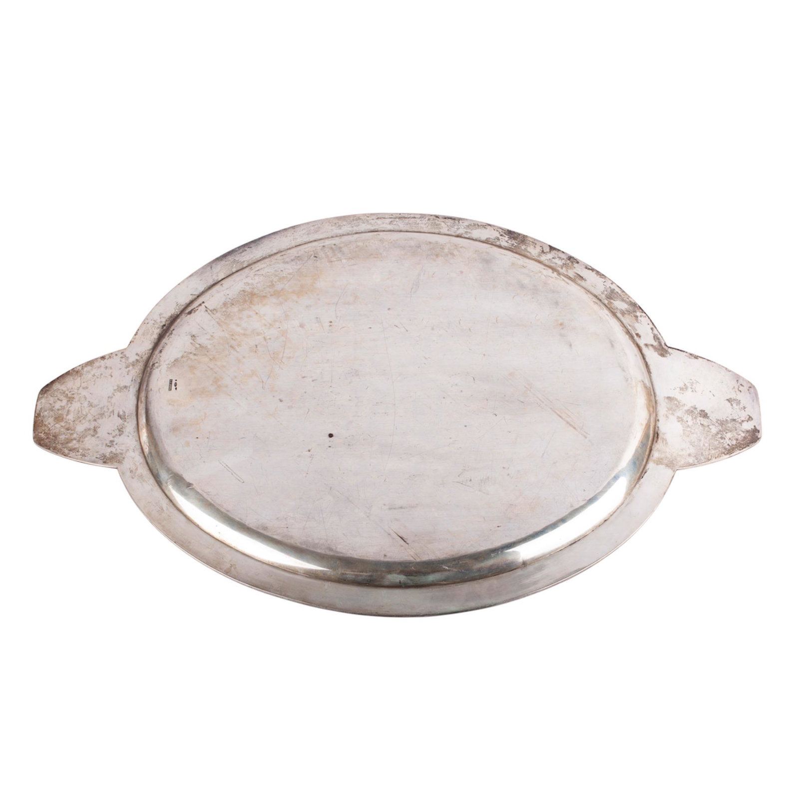A massive Russian silver tray. Lorie — image 4