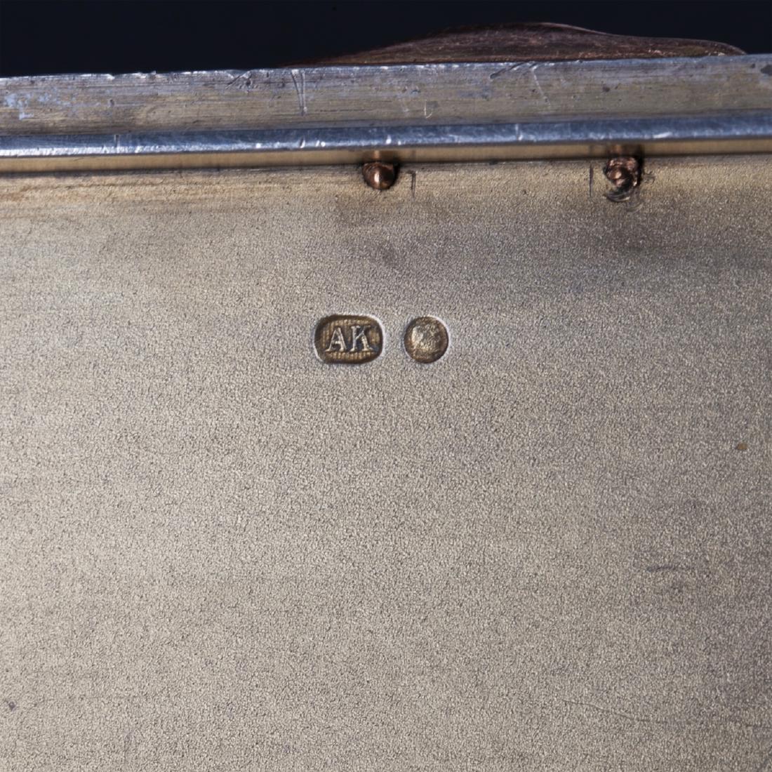 Russian cast silver-gilt and gem-set cigar box — image 6
