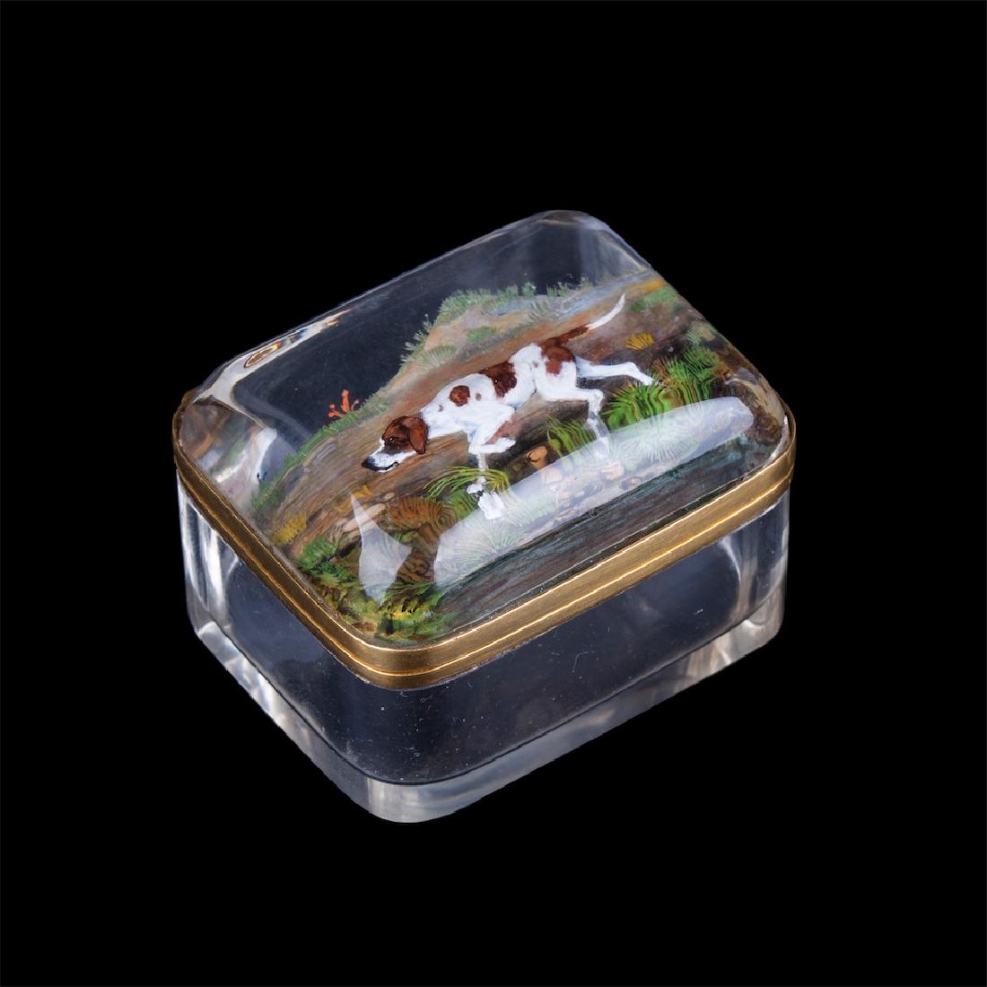Unusual gold and quartz casket — image 1
