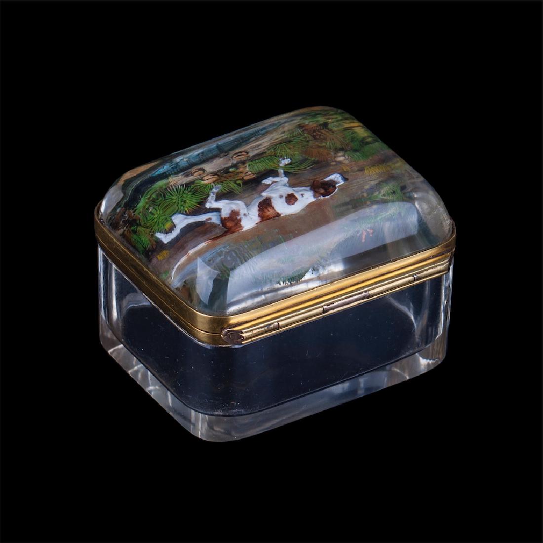 Unusual gold and quartz casket — image 3
