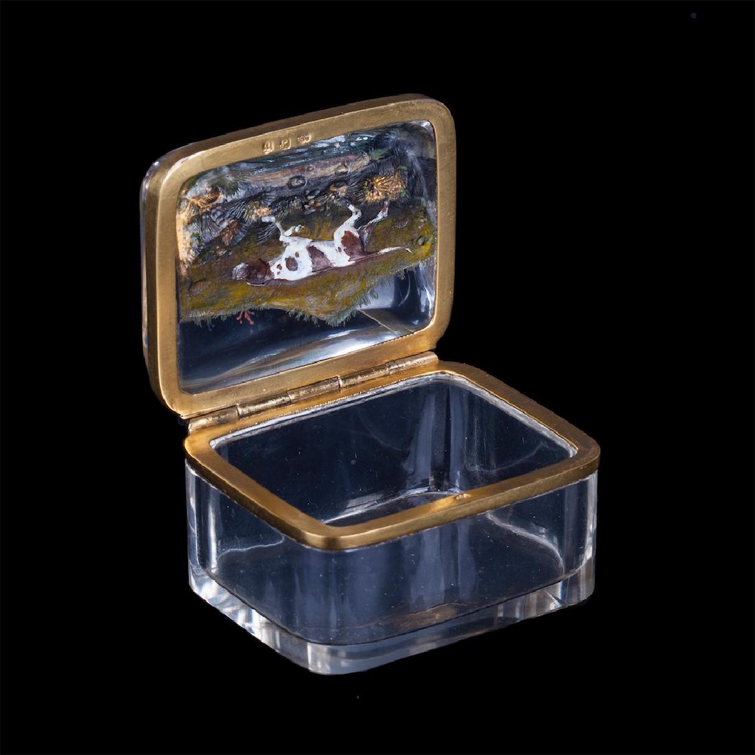 Unusual gold and quartz casket — image 4