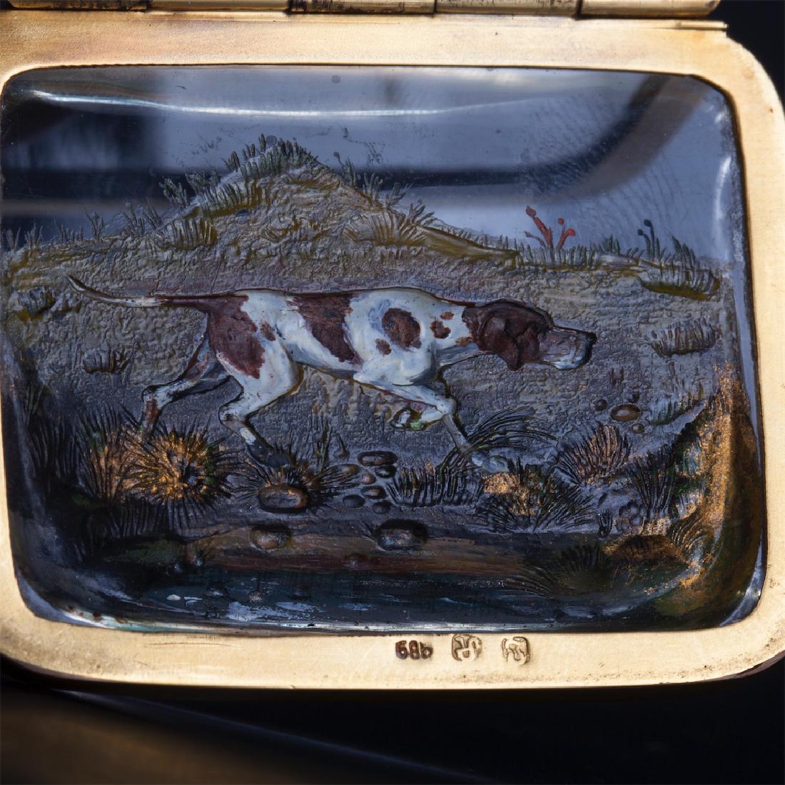 Unusual gold and quartz casket — image 5