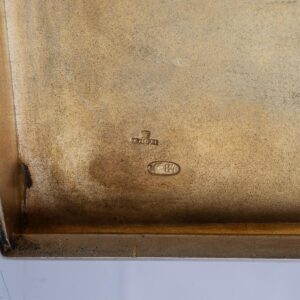 An elegant Faberge silver-gilt cigarette case — image 5