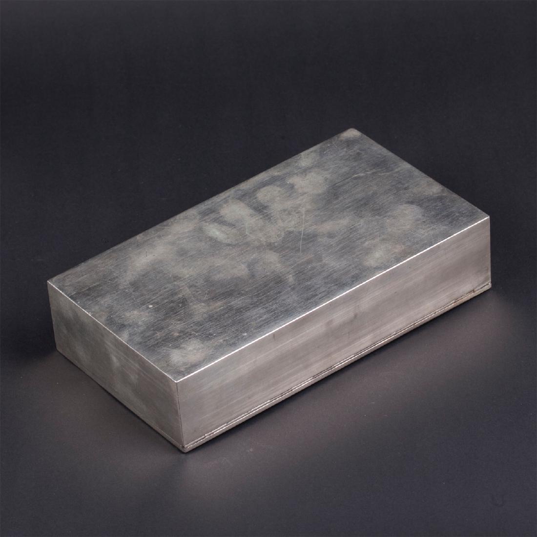 Russian art-noveau style silver-gilt cigar box — image 4