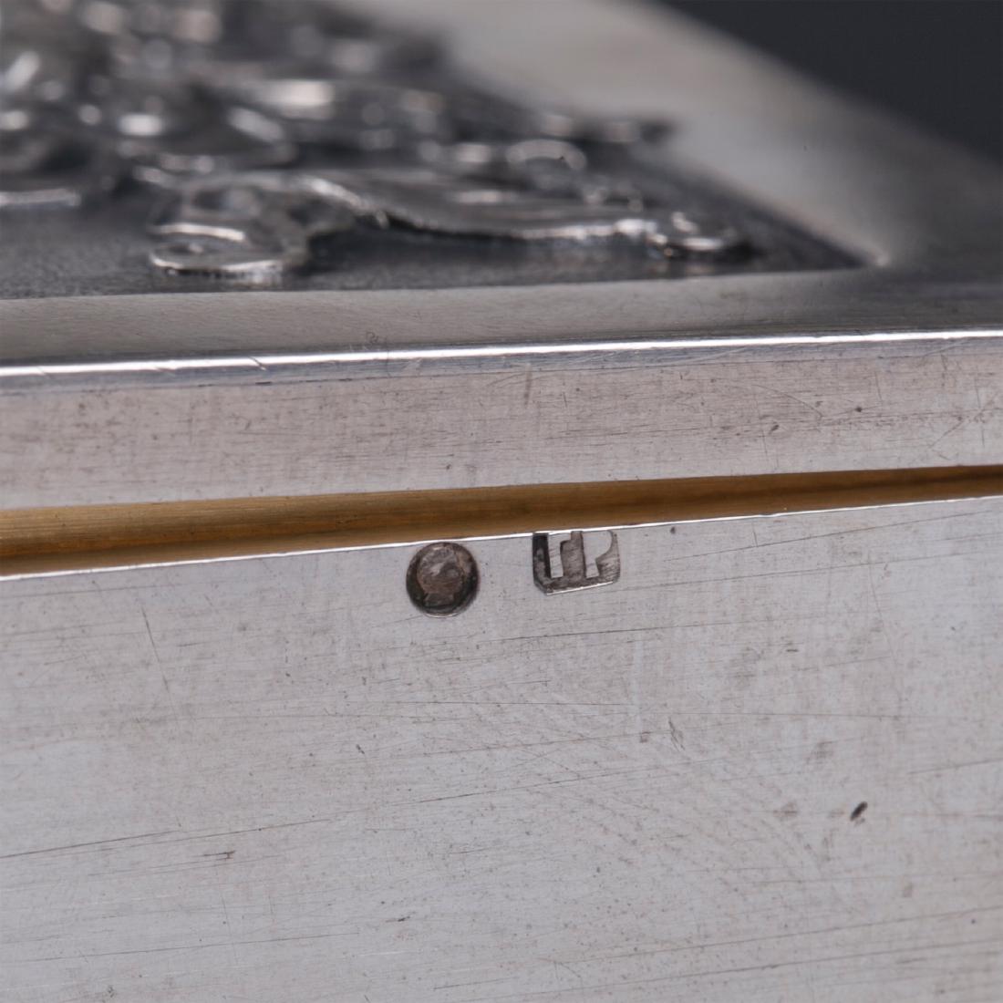 Russian art-noveau style silver-gilt cigar box — image 7