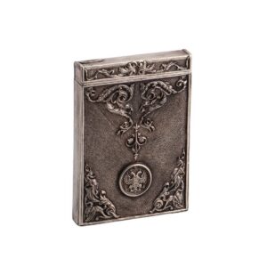 A Russian silver-gilt cigarette case — image 1