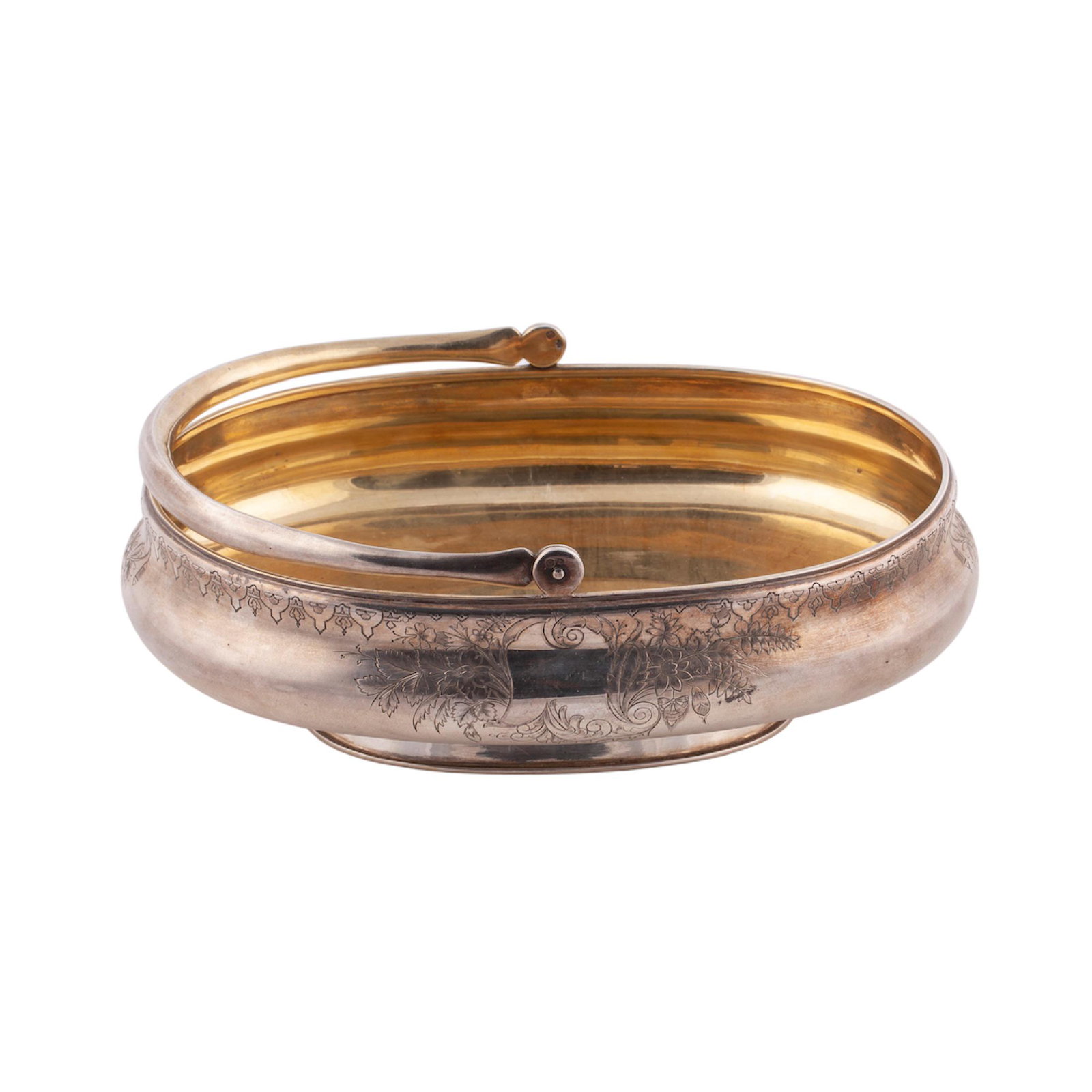 A Russian engraved silver-gilt candy bowl — image 2