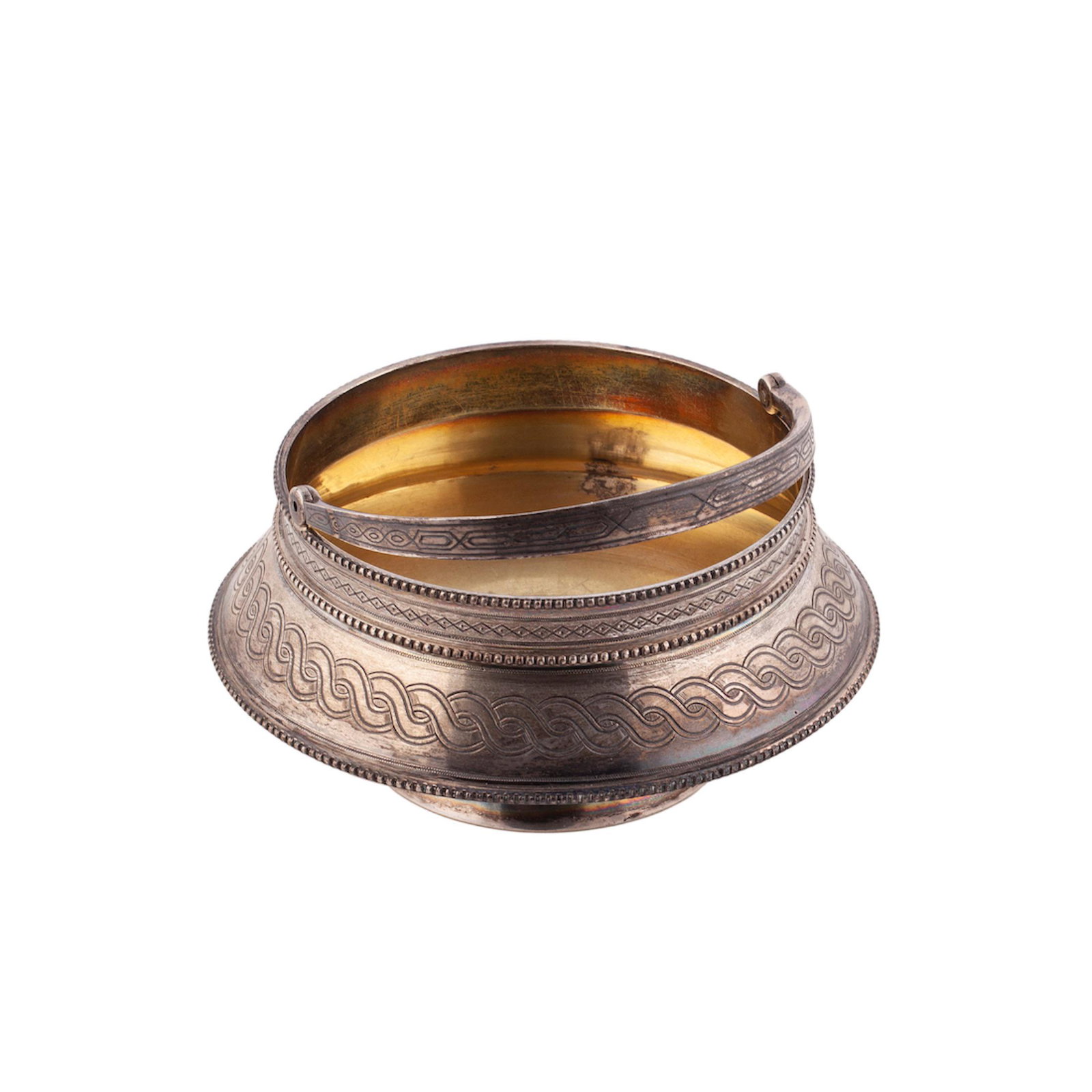 A Russian engraved silver-gild sugar-bowl — image 2