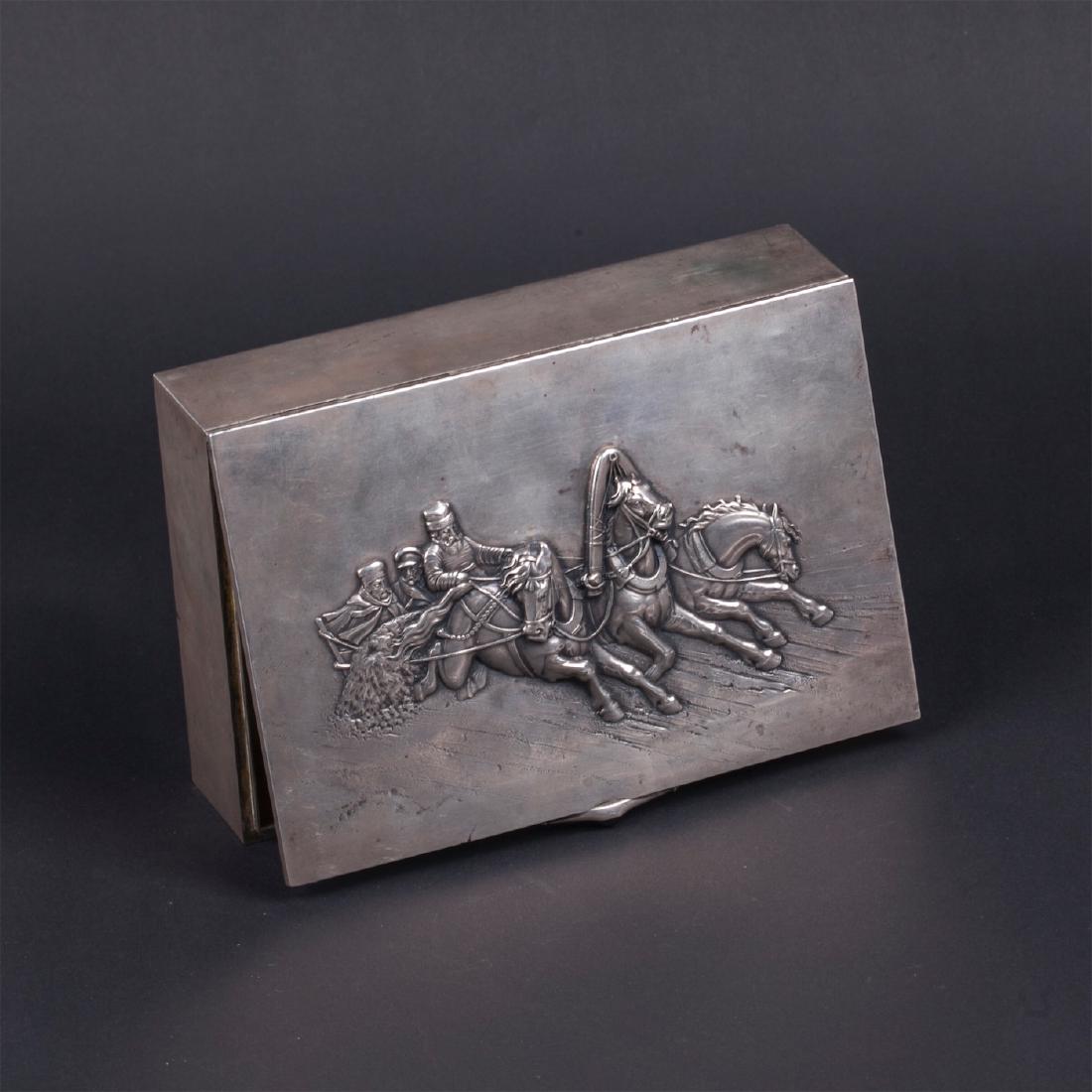 Russian cigar box "Winter Troyka" — image 3