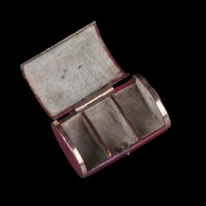 Russian gold and saffian leather box for rings — image 2