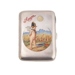 An elegant silver-gilt & enamel cigarette case — image 1