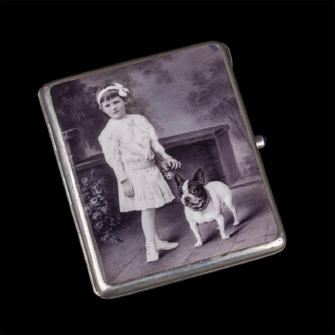 Russian presentation silver-gilt cigarette case — image 1