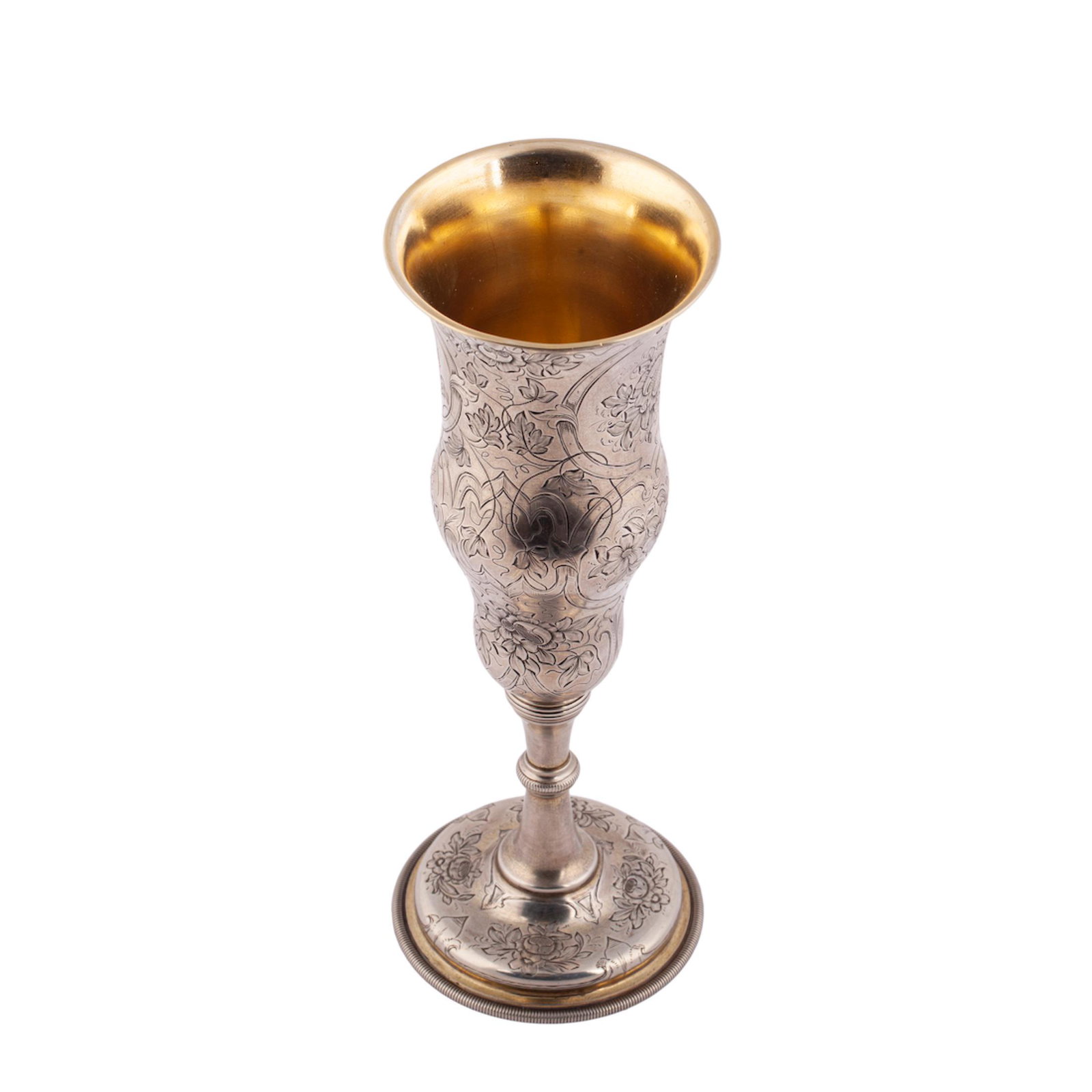 Russian silver-gilt goblet — image 2