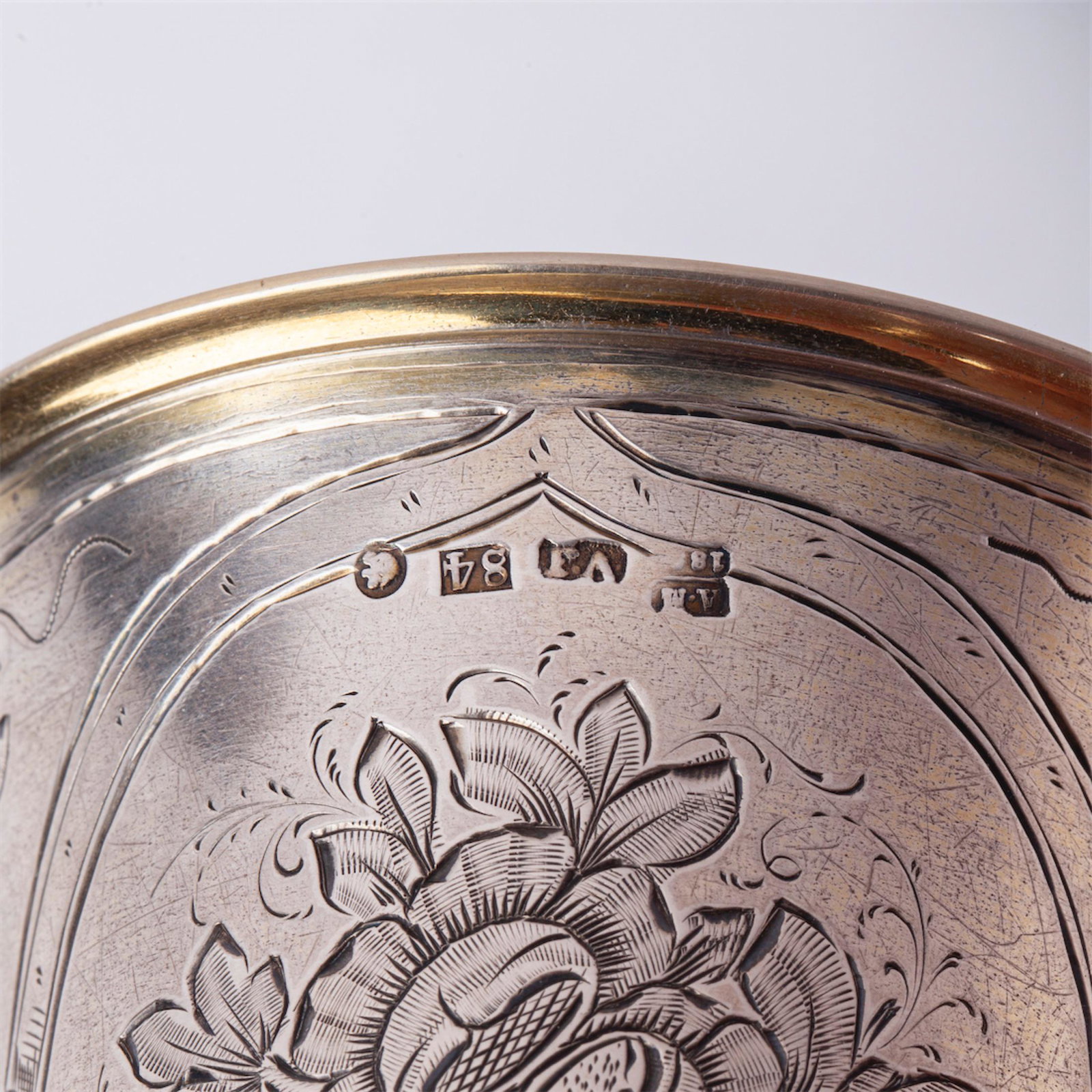 Russian silver-gilt goblet — image 5