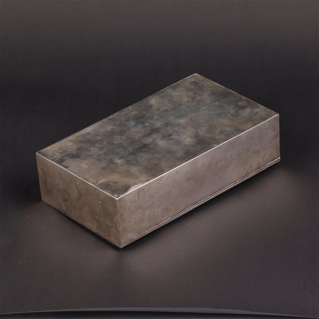 Russian art-noveau style silver-gilt cigar box — image 4