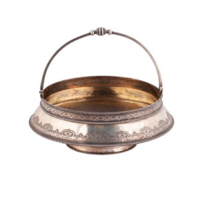 A Russian engraved silver-gilt candy bowl — image 1