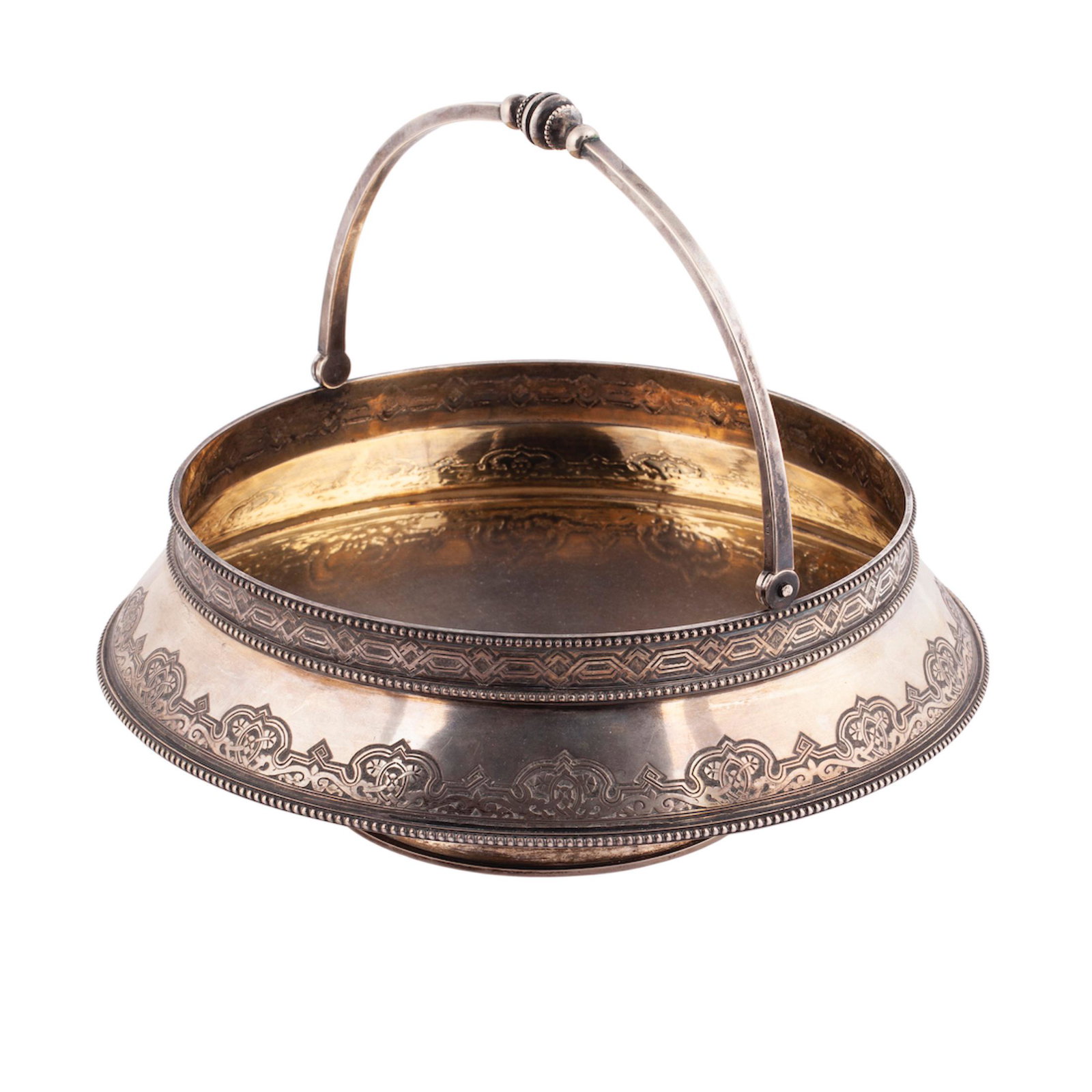 A Russian engraved silver-gilt candy bowl — image 2