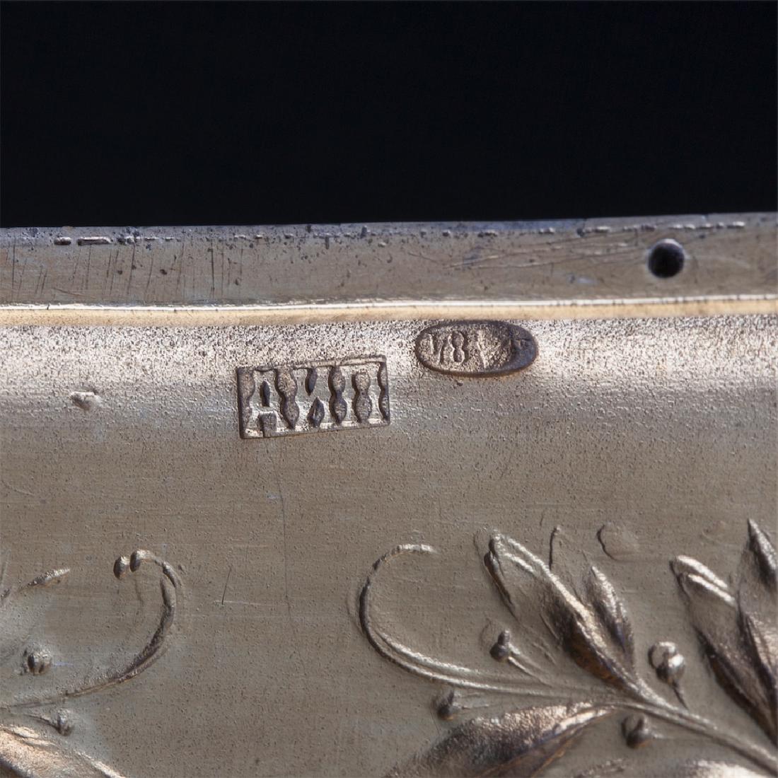 Rare Russian silver-gilt cigarette case — image 5
