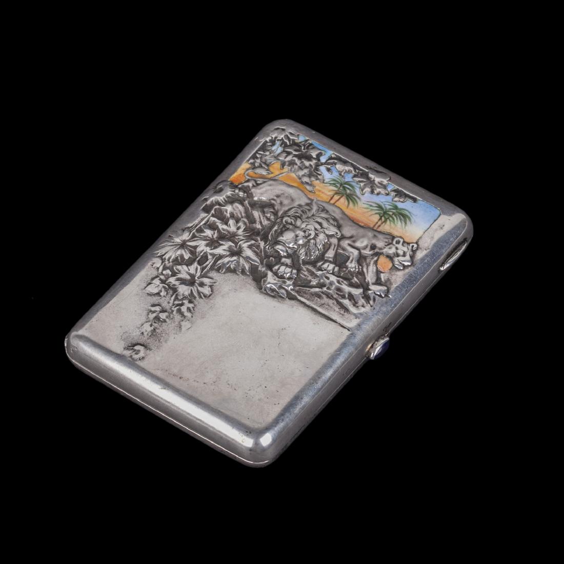 Unusual art-noveau cigarette case — image 1