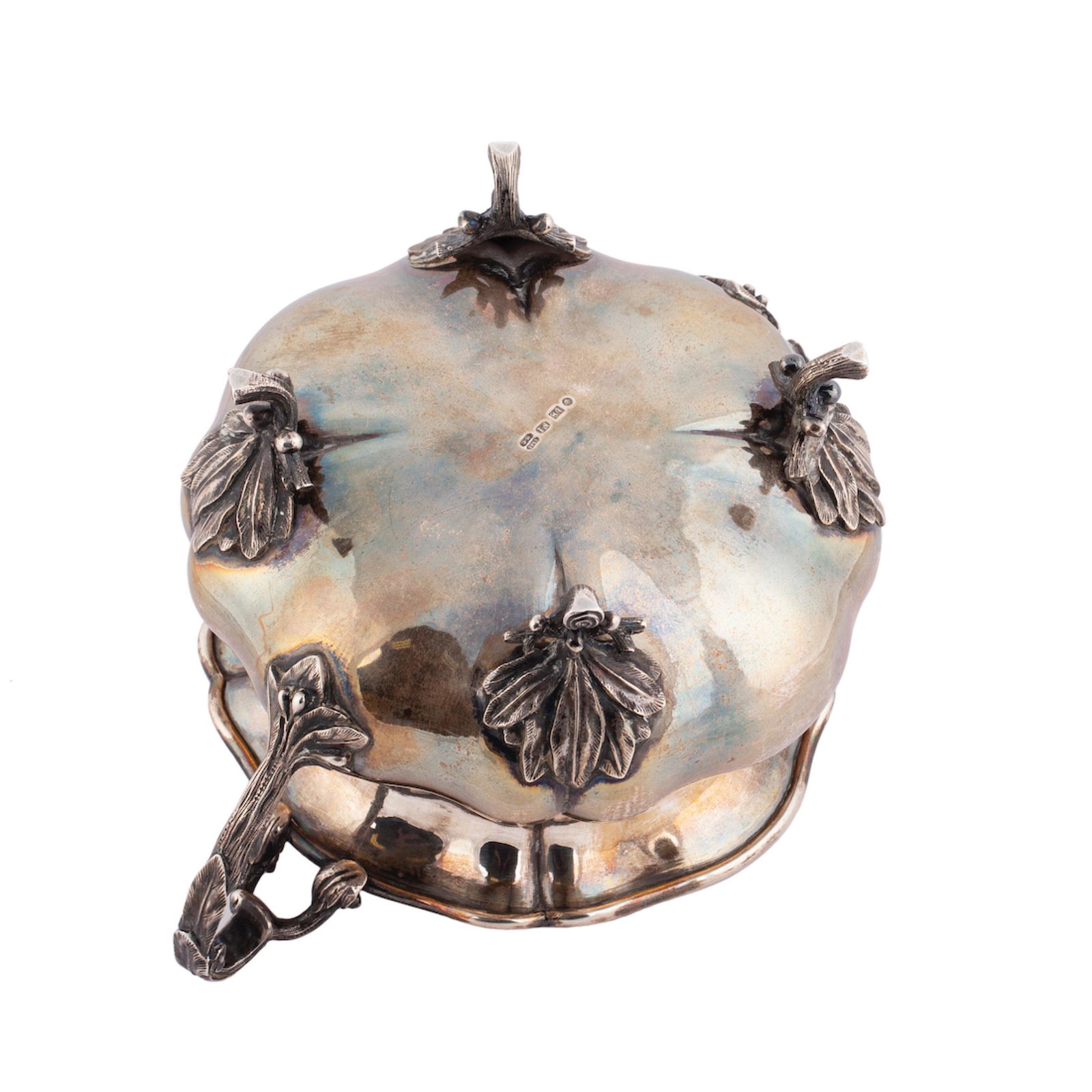 A Russian silver sugar bowl in baroque style — image 4