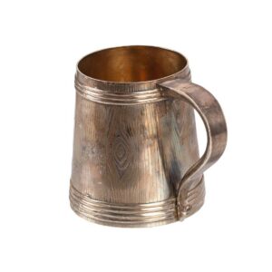 Massive Russian silver trompe l'oeil tankard — image 3