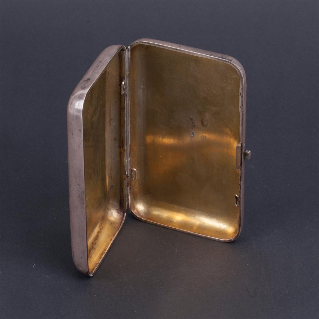 Russian cigarette case with a Winter Palace — image 3