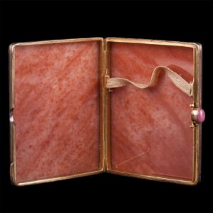 Soviet silver-gilt and quartzite cigarette case — image 4