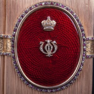 Russian gold cigarette case with a monogram — image 3