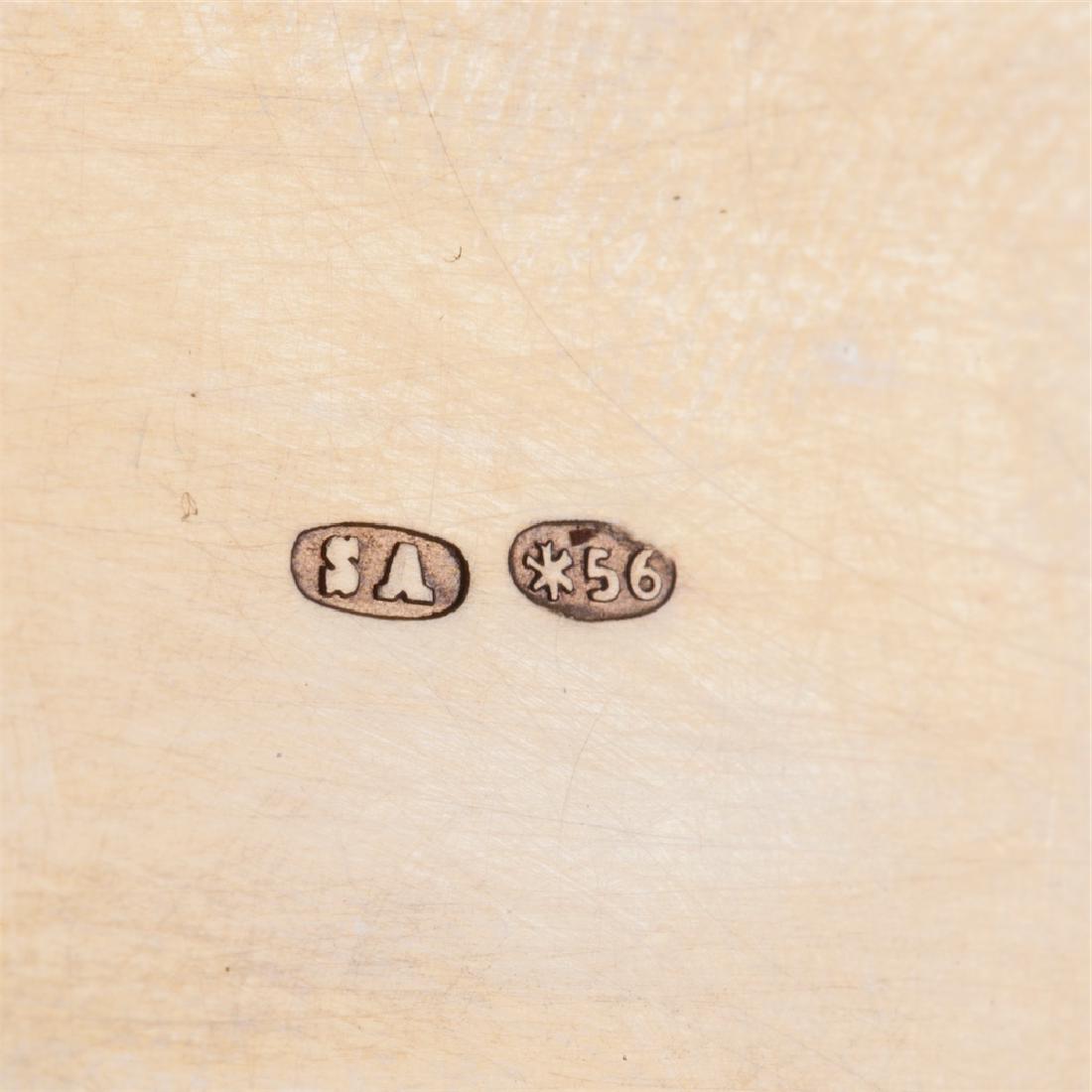 Russian gold cigarette case with a monogram — image 4