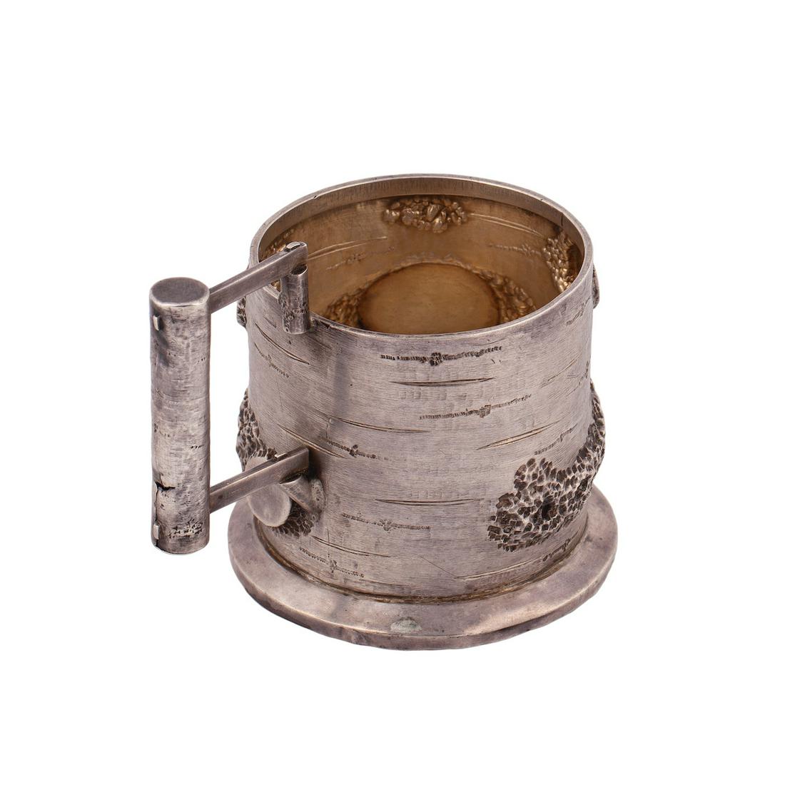 Russian trompe l'oeil tea glass holder — image 3
