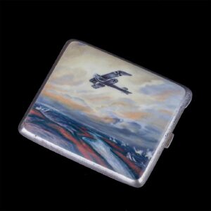 First World War silver cigarette case — image 1