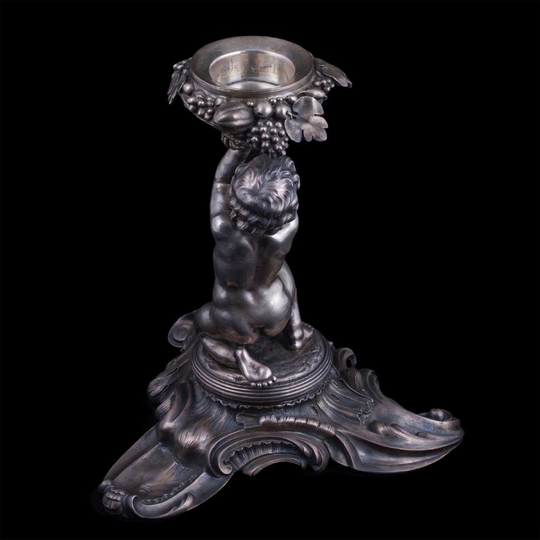 Russian silver and cut-glass vase — image 5