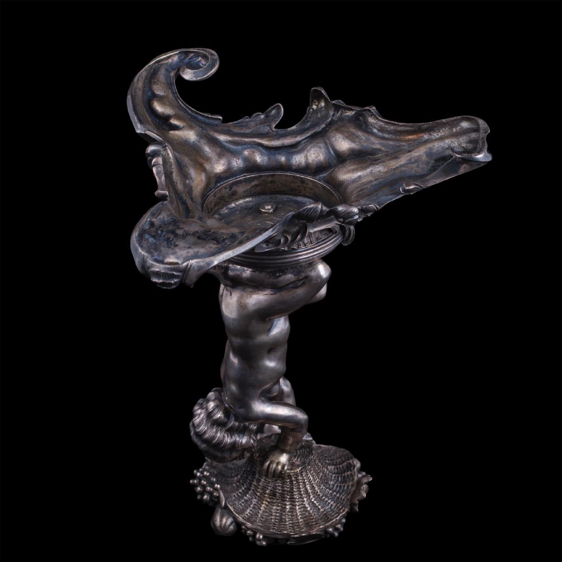 Russian silver and cut-glass vase — image 6