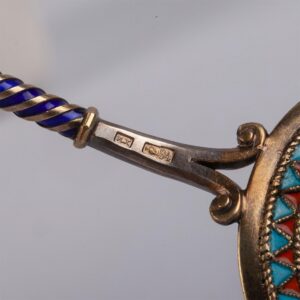 Russian plique -a-jour enamel jam spoon — image 4