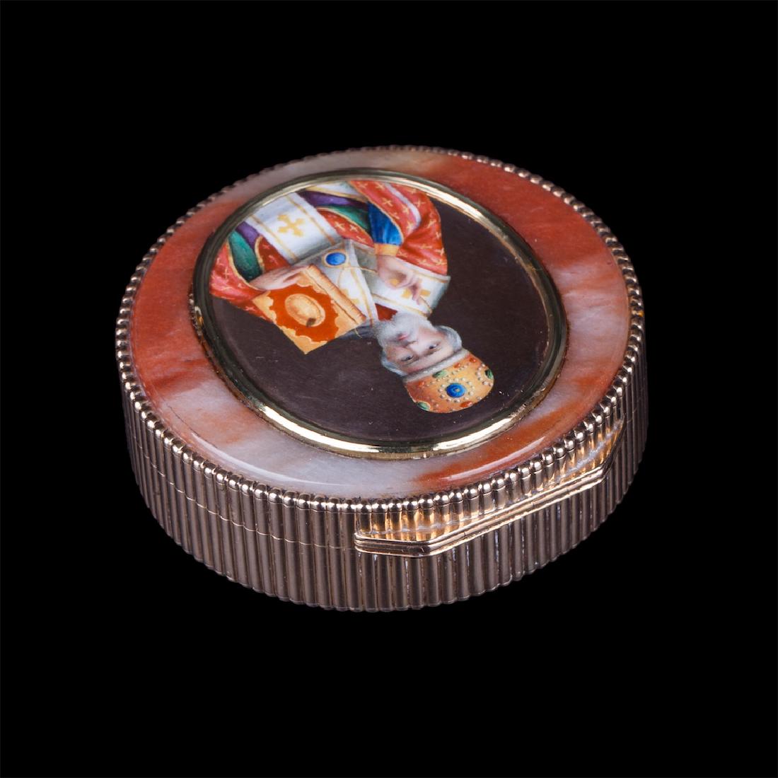 Russian gold and aventurine bonbonniere box — image 2