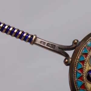 Russian plique -a-jour enamel jam spoon — image 4