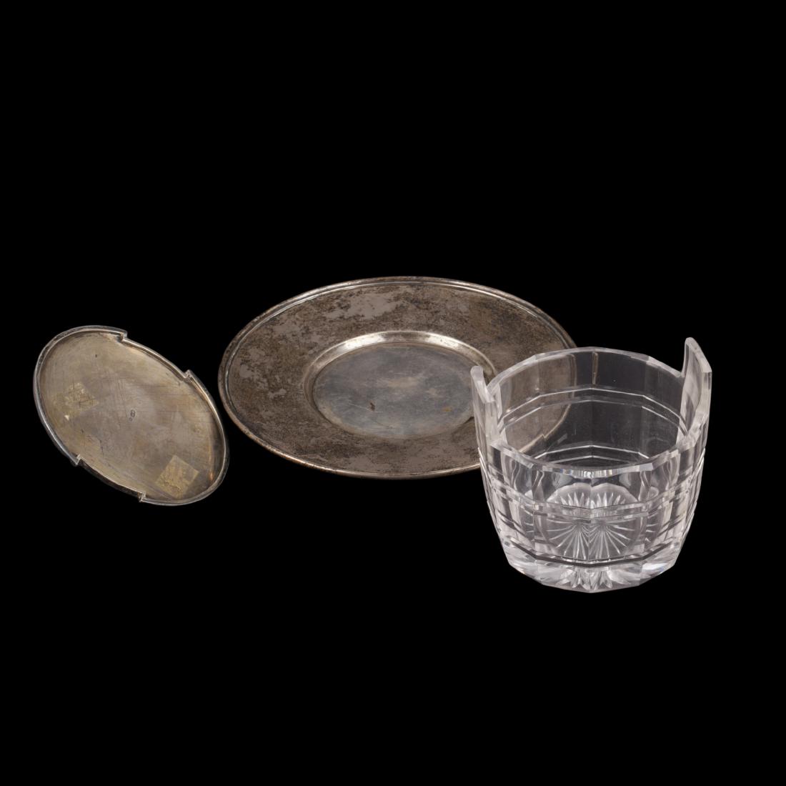 Russian silver and crystal caviar bowl — image 2