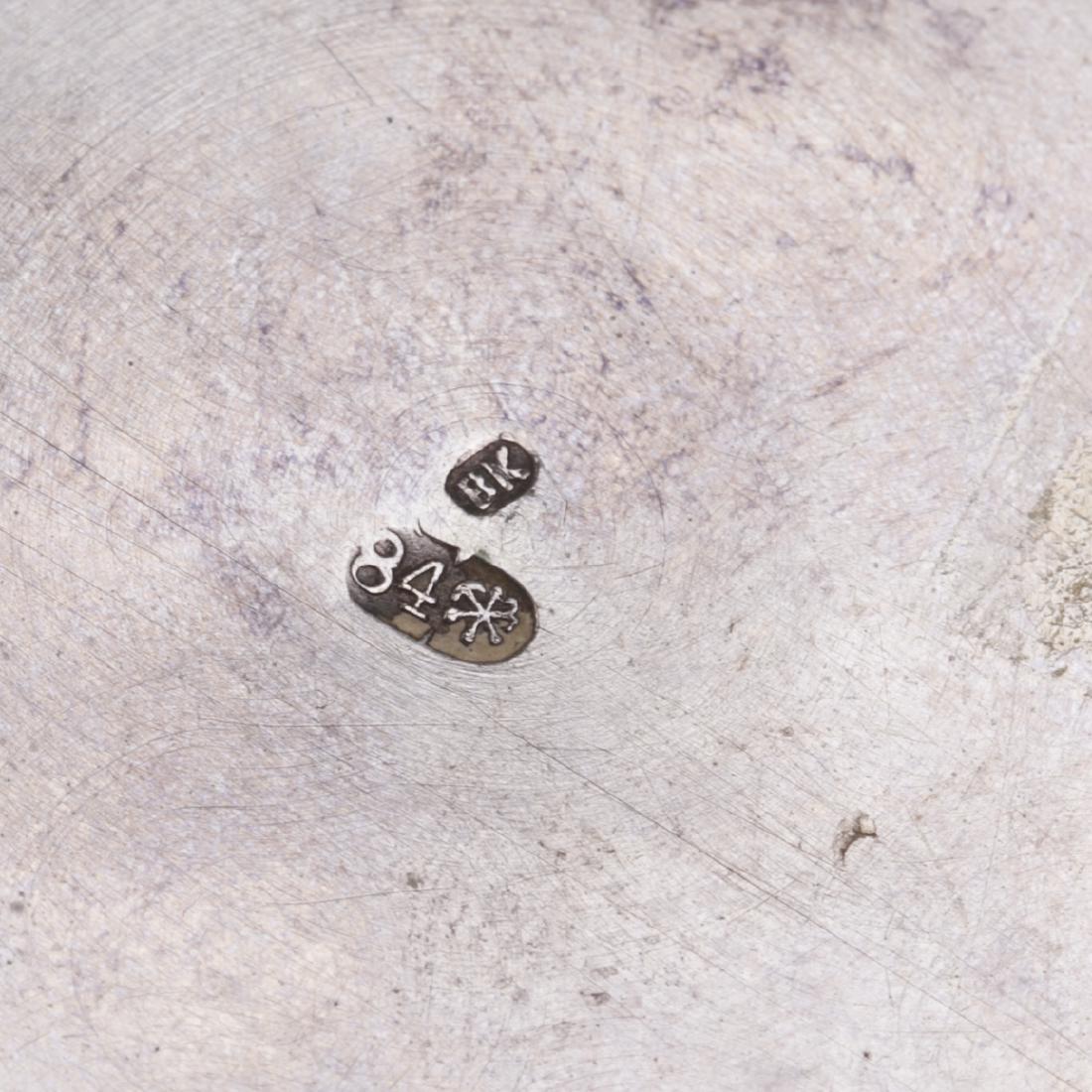 Russian silver and crystal caviar bowl — image 3