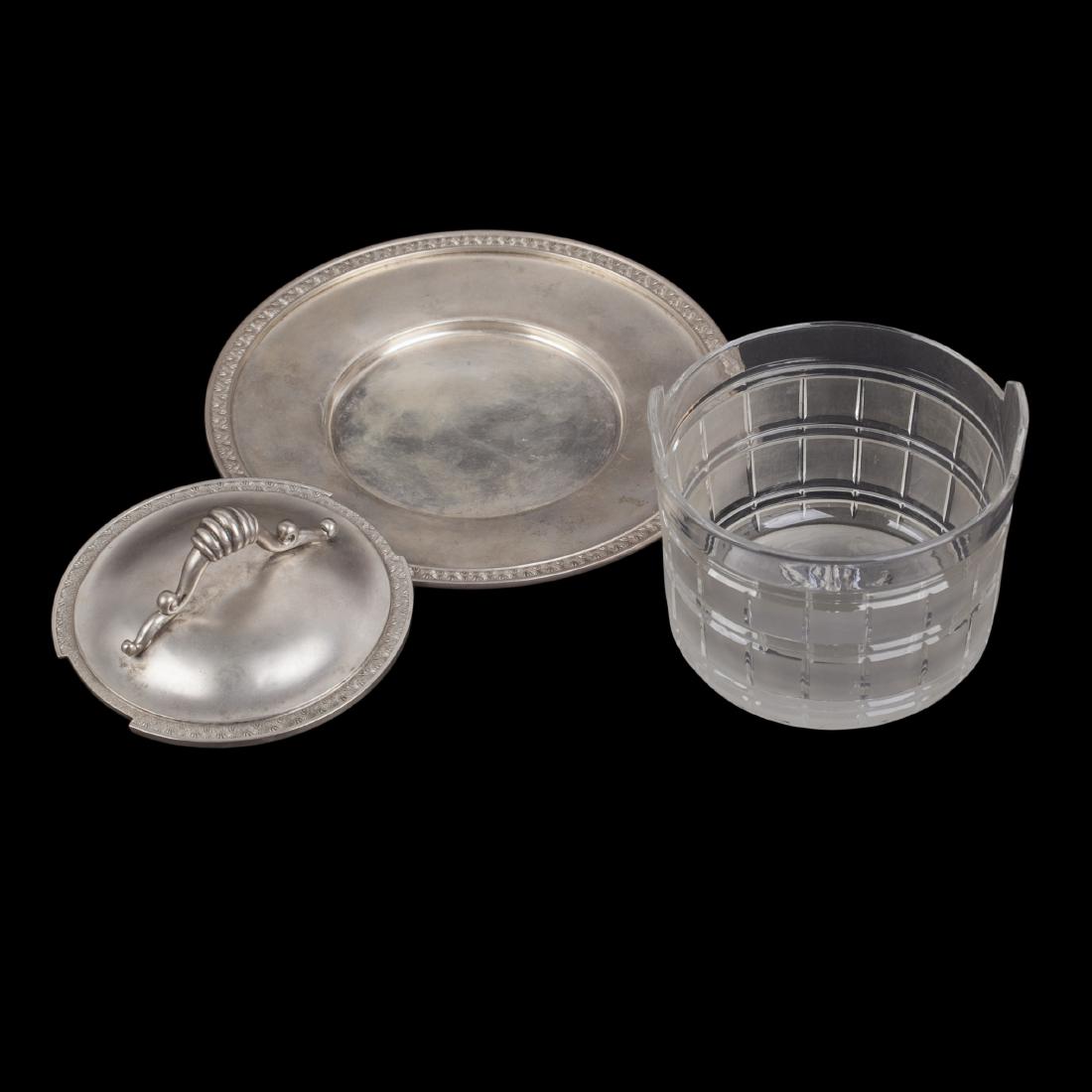 Russian silver and crystal caviar bowl — image 2