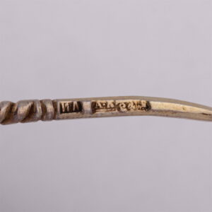 A Russian silver-gilt and niello tea spoons set — image 5
