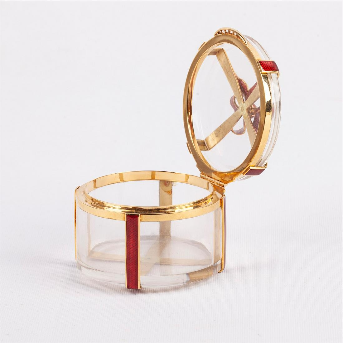 Faberge elegant gold & diamond bonbonniere — image 2