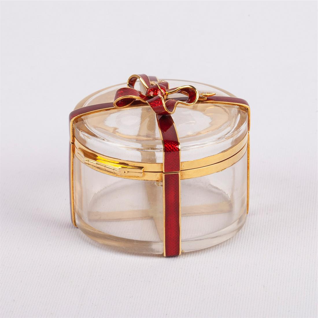 Faberge elegant gold & diamond bonbonniere — image 3